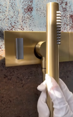 Душевая система Boheme Zodiac 133-2-MG встраиваемая цвет золото - фото 4