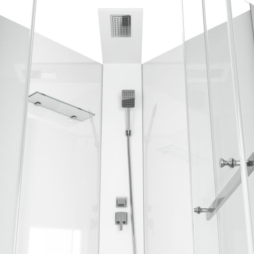 Душевая кабина Cerutti SPA CHIKA901T 90х90 трапеция без крыши - фото 2