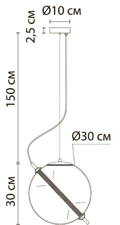 Светильник подвесной Arte Lamp Нolly A3230SP-1PB