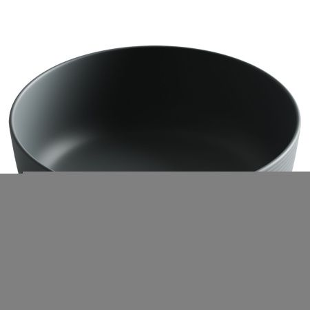 Раковина из сантехнического фарфора Ceramica Nova ELEMENT CN6073MDH 40х40 накладная цвет черный без отверстий под смеситель