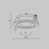 Светильник встраиваемый Maytoni Technical Lens DL105-12W3K-B