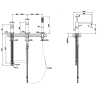 Смеситель Gessi Rettangolo K 53037#031 на борт ванны хром