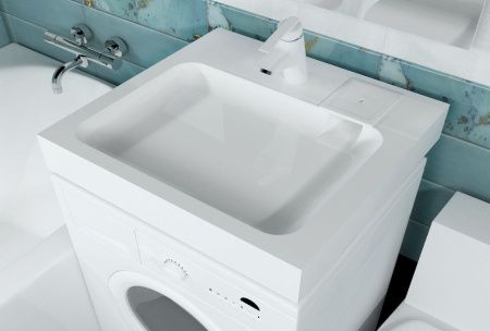 Раковина мебельная из искусственного камня Marko Стандарт 50 5227500 60х50 подвесная цвет белый