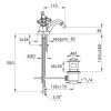 Смеситель Stella Eccelsa EC 00204 CR00 на биде хром