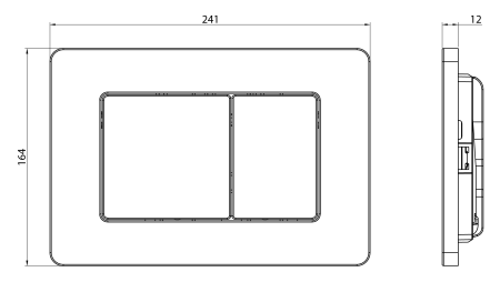 Клавиша смыва механическая CHARUS Robusto FP.310.BG.05 цвет брашированное золото