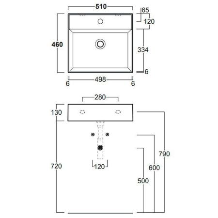 Раковина керамическая Simas Agile AG51 bi matt*1 50 см подвесная цвет белый 1 отверстие под смеситель
