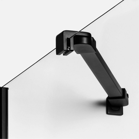 Душевая дверь New Trendy NEW RENOMA Black D-0365A 110х195 стекло прозрачное профиль черный