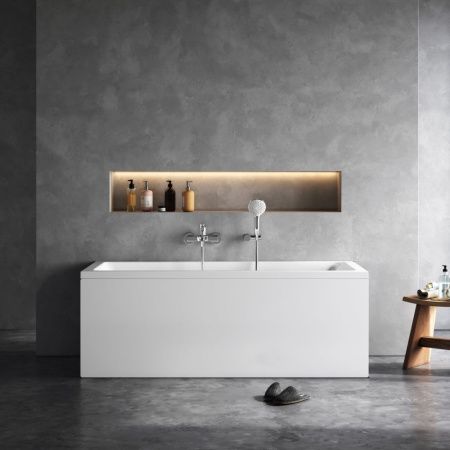 Ванна акриловая Am.Pm Gem W93A-160-070W-A 160х70 пристенная прямоугольная без каркаса