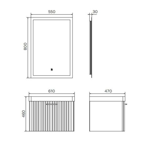 Тумба с раковиной Comforty Ангара 00-00021035CF 60х50 подвесная цвет коричневый