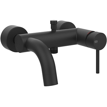 Смеситель Gessi Emporio Via tortona 18613#299 настенный черный без термостата