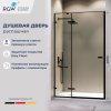 Душевая дверь RGW Stilvoll (Стилвол - На стиле) 353200410-14 100х200 стекло прозрачное профиль черный