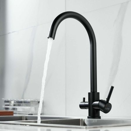 Смеситель для кухни Raffine F108H на мойку черный