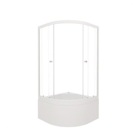 Душевой уголок Тритон Ультра Щ0000061800 90х90 стекло прозрачное профиль белый с поддоном