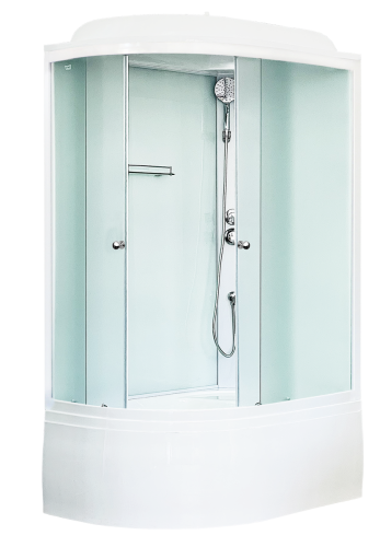 Душевая кабина Royal Bath BK RB8120BK5-WC-R 120х80 асимметричная с крышей