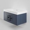 Тумба с раковиной La Fenice CUBO NFNC-01-CUB-BG-80-3-80 80х50 подвесная цвет синий