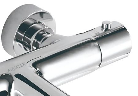 Смеситель для ванны Aquatek ВЕГА AQ1043CR настенный хром с термостатом