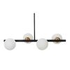 Люстра на штанге Lumina Deco Torica (Торица) LDP 7001-4 BK+MD