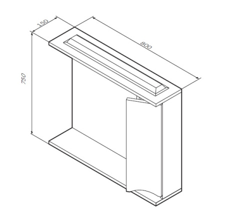 Зеркало-шкаф Am.Pm Like M80MPR0801WG 80х15х78 подвесной цвет белый Зеркало-шкаф Am.Pm Like M80MPR0801WG 80х15х78 подвесной цвет белый