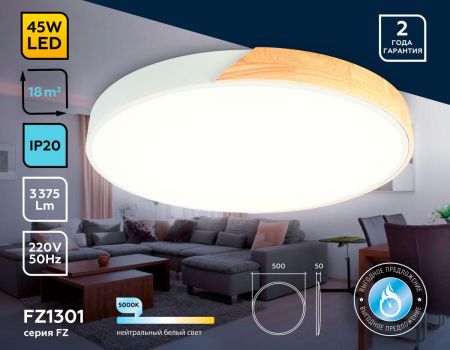 Светильник потолочный Ambrella Light Design (Десигн) FZ1301