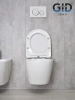 Унитаз подвесной Gid Convexo 61107Y белый с сиденьем микролифт безободковый смыв торнадо