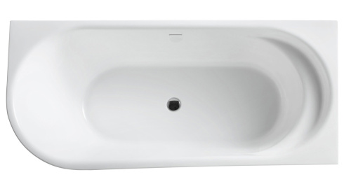 Ванна акриловая BelBagno BB410-1700-780-R 170х78 пристенная полукруглая - фото 2