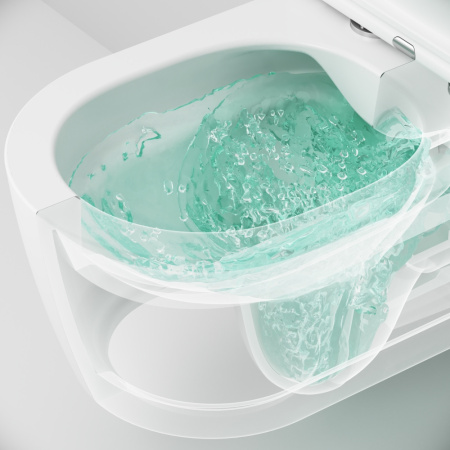 Унитаз подвесной Am.Pm Func C8F1701SC белый с сиденьем микролифт безободковый каскадный смыв