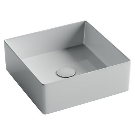 Раковина из сантехнического фарфора Ceramica Nova ELEMENT CN6068 40х40 накладная цвет белый без отверстий под смеситель