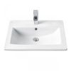 Раковина керамическая Onika Элина 1WH501606 60х50 накладная цвет белый 1 отверстие под смеситель