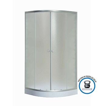 Душевой уголок Niagara Eco _0071422 90х90 стекло матовое профиль хром глянцевый с поддоном