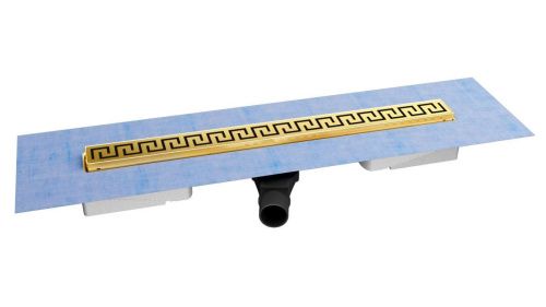 Душевой лоток Berges B1 Antik 092126 90х5 золото