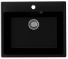Кухонная мойка Ulgran Quartz Forte 580-07 58х50 цвет черный поверхность матовая