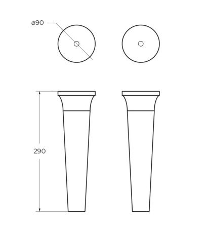 Комплект ножек Cezares IDRA 40435