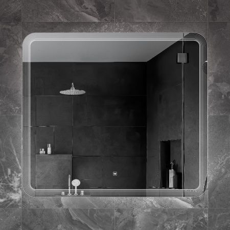 Зеркало с подсветкой Cezares DUET CZR-SPC-DUET-900-800-LED-TCH 90х80 подвесное