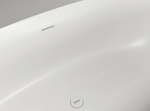 Ванна из искусственного камня Plumberia Selection Veloma VELOMA 170BO 170,5x75 отдельностоящая овальная - фото 5