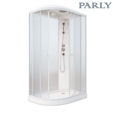 Душевая кабина Parly Effect EF1231R 120х80 асимметричная с крышей ориентация левая