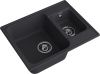 Кухонная мойка Granfest Quarz 09 черный 60х50 цвет черный поверхность матовая