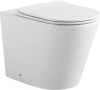 Унитаз приставной Aquanet Atago Atago 2.0 F белый с сиденьем микролифт безободковый каскадный смыв