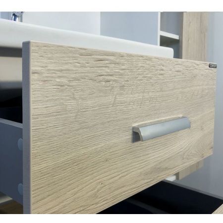 Тумба с раковиной Comforty Парма 00004143490CF 60х50 подвесная цвет серый