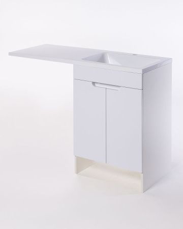 Тумба с раковиной Orange Sistema STD-120TUW+RAR 120х50 напольная цвет белый