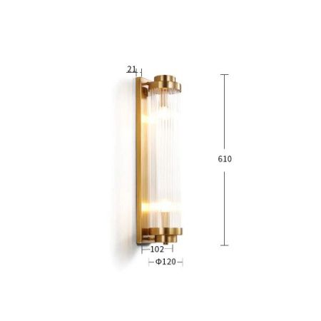Светильник настенный Delight Collection Wall lamp (Валл ламп) 88008W/L brass