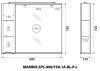 Зеркало-шкаф BelBagno Fly-Marino MARINO-SPC-900/750-1A-BL-P-L 90х80 подвесной цвет белый