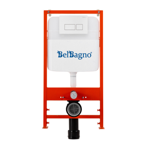 Комплект унитаз с инсталляцией с клавишей смыва BelBagno SFERA-R BB046CHR/SC/BB026/BB042BL - фото 3