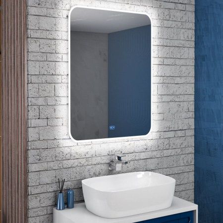 Зеркало с подсветкой и антизапотевателем Maretti Florenza FL146080P11EL 60х80 подвесное