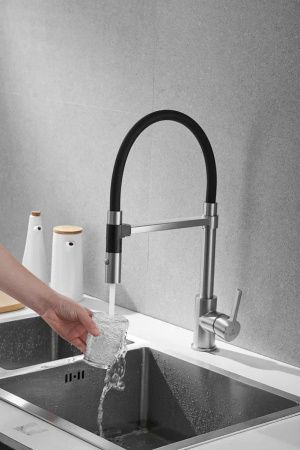 Смеситель для кухни Rose R133L на мойку сатин