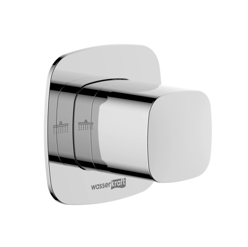 Переключатель на 2 выхода WasserKRAFT Naab 8600 A312 встраиваемый хром - фото 2