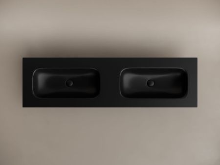 Раковина из сантехнического фарфора Ceramica Nova GRACE CN7023MBwx 160х50 накладная цвет черный