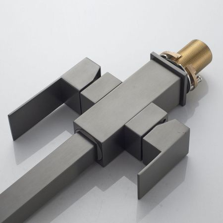 Смеситель для кухни Shevanik S148T на мойку оружейная сталь