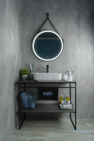 Раковина керамическая Gid Geométrico 54426 50х40 накладная цвет многоцветный без отверстий под смеситель