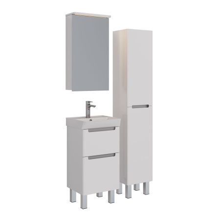 Шкаф-пенал LeMark Buno LM04B35P 40х170 напольный цвет белый