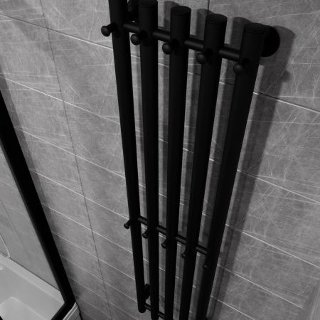 Полотенцесушитель электрический Altasan Арго Арго12027ЧМ 25х120 черный